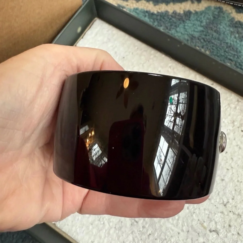 Brighton Black and Silver Bracelet with Swarovski crystals & Gold Accents - Picture 5 of 12